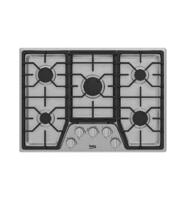 Cubierta a Gas Acero Beko 75 cm