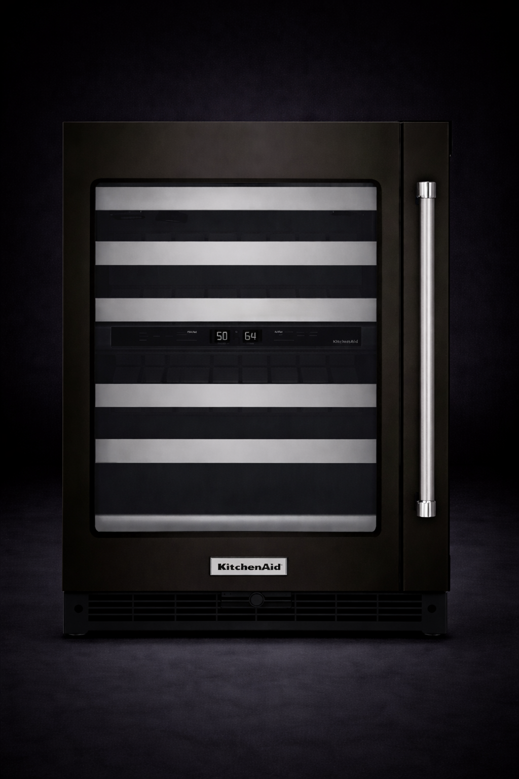 Cava de Vinos Negra KitchenAid Apertura Izq. 60 cm