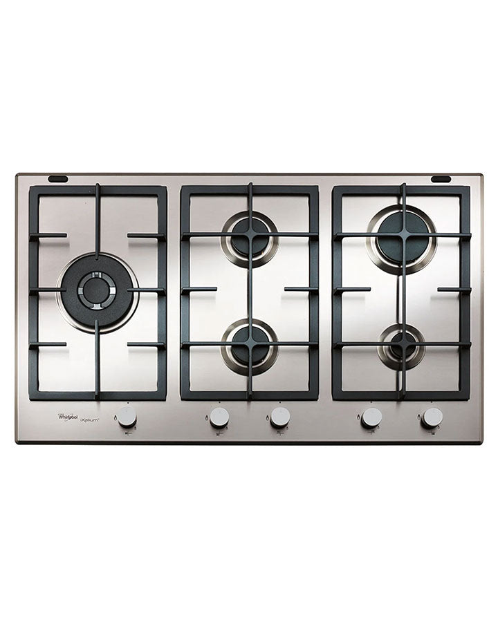Cubierta a Gas Acero Whirlpool 86 cm