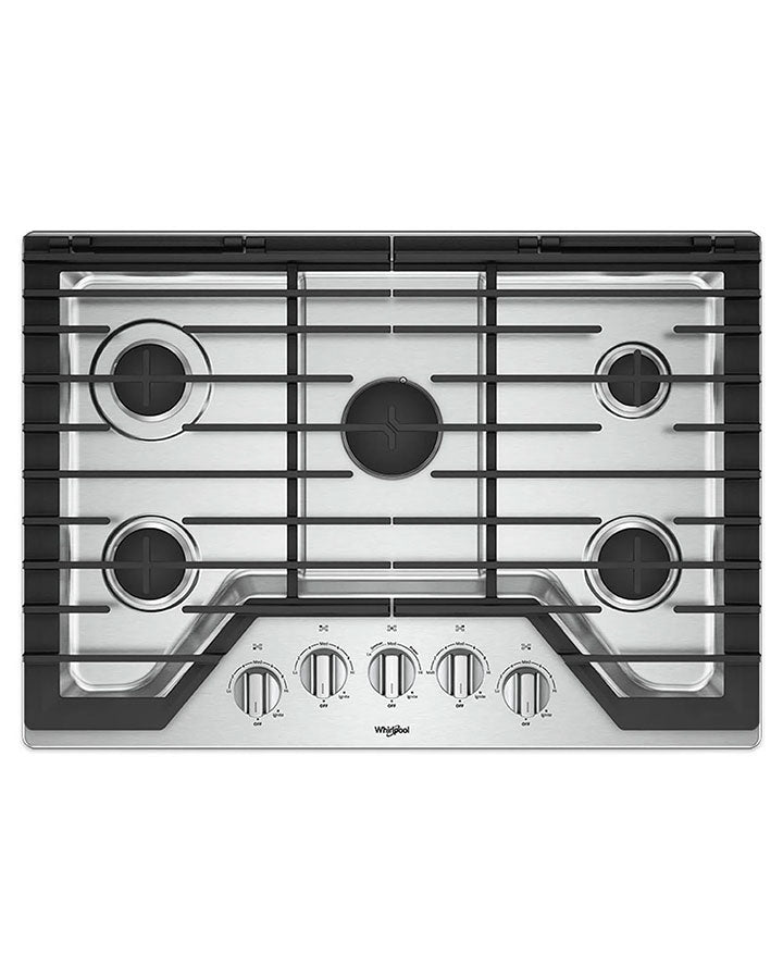 Cubierta a Gas Acero Whirlpool 90 cm