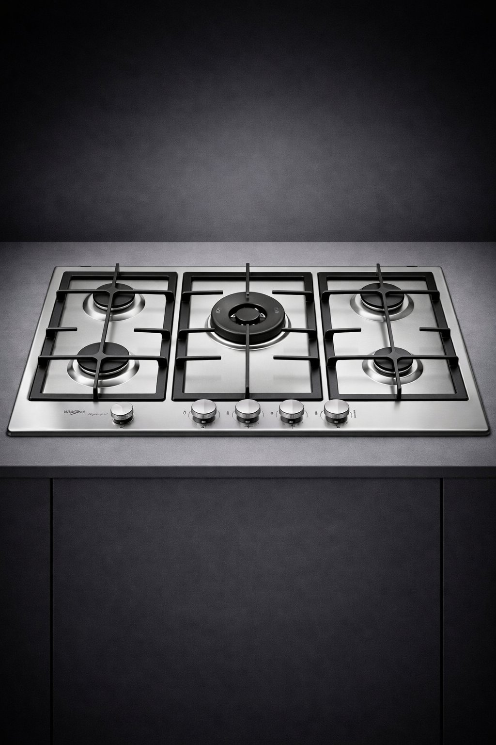 Cubierta a Gas Acero Whirlpool 73 cm