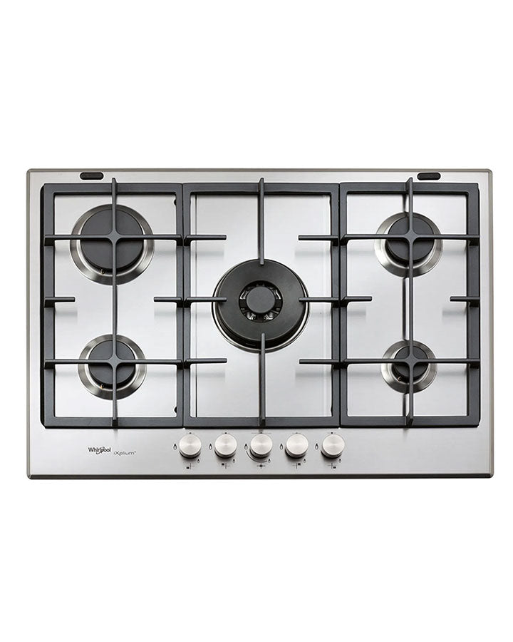 Cubierta a Gas Acero Whirlpool 73 cm