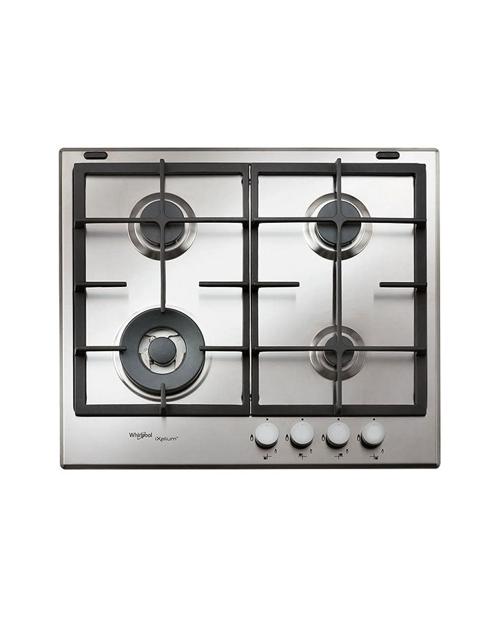 Cubierta a Gas Acero Whirlpool 60 cm