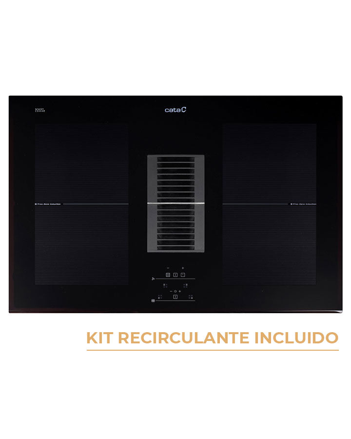 Cubierta Inducción + Módulo Extractor Cata 77 cm
