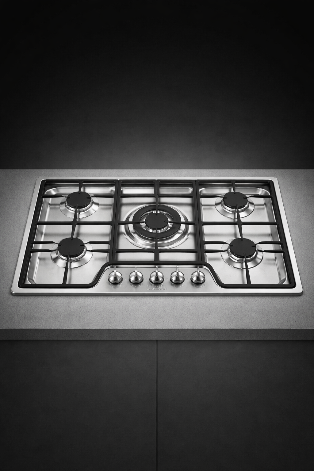 Cubierta de gas acero Smeg 70 cm