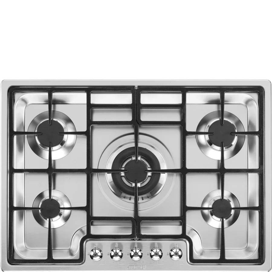 Cubierta de gas acero Smeg 70 cm
